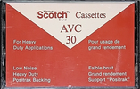 Compact Cassette Scotch AVC 30 Type I Normal 1973 USA