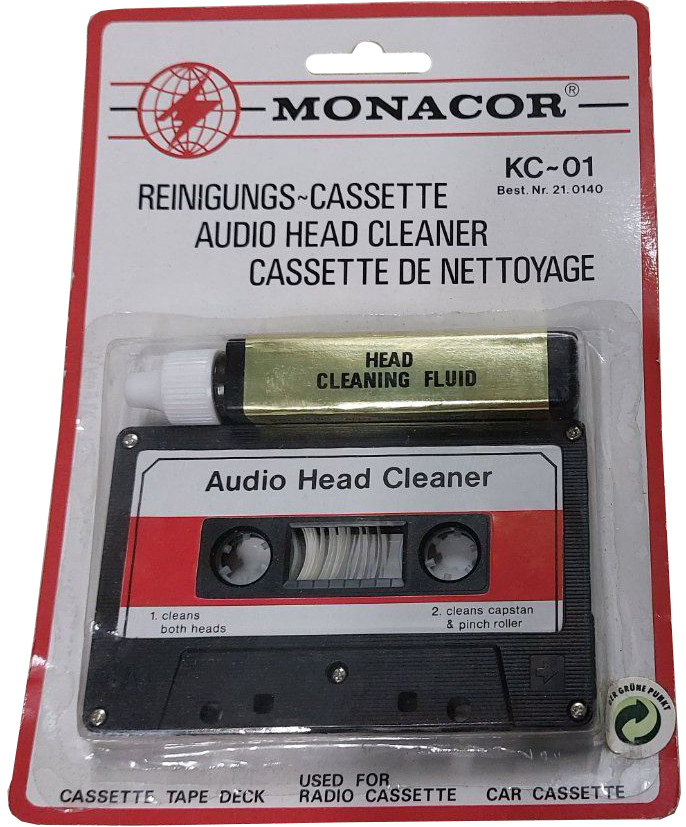 Blister Monacor "KC-01" Cleaning Cassette Europe
