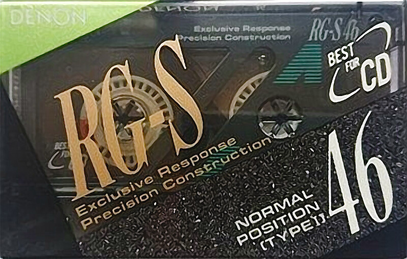 Compact Cassette Denon RG-S 46 Type I Normal 1990 Japan