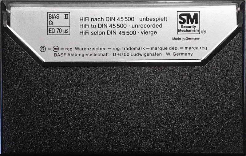 Compact Cassette BASF Chromdioxid II 60 Type II Chrome 1979 Europe