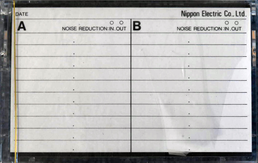 Compact Cassette NEC MD 60 Type IV Metal Japan