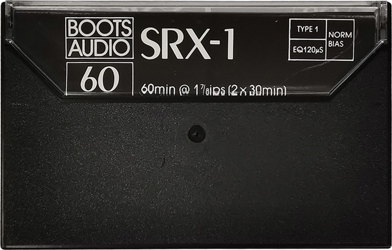Compact Cassette Boots / Boots Audio SRX-1 60 Type I Normal 1984 UK