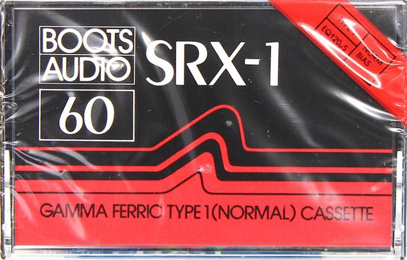 Compact Cassette Boots / Boots Audio SRX-1 60 Type I Normal 1984 UK