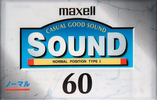 Compact Cassette Maxell Sound 60 "SD-60D" Type I Normal 1997 Japan