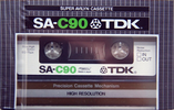 Compact Cassette TDK SA 90 Type II Chrome 1979 Japan