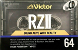 Compact Cassette Victor RZII 64 Type II Chrome 1989 Japan