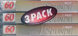 3 pack BASF Sound 60 "Level I" Type I Normal 1997 USA