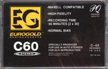 Compact Cassette Eurogold 60 Type I Normal USA