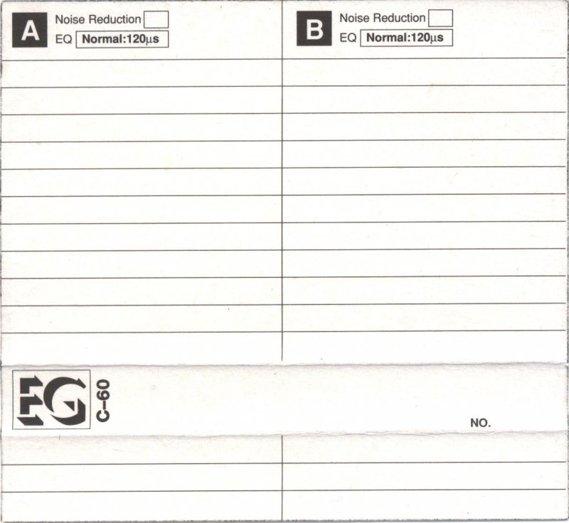 Compact Cassette Eurogold 60 Type I Normal USA