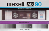 Compact Cassette Maxell MX 90 Type IV Metal 1982 Europe