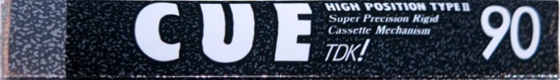 Compact Cassette TDK CUE 90 "CUE-90BK" Type II Chrome 1989 Japan