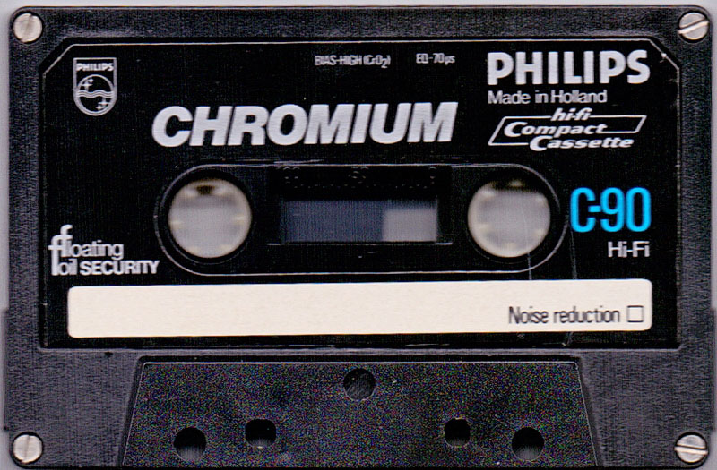 Compact Cassette Philips Chromium 90 Type II Chrome 1978 Europe