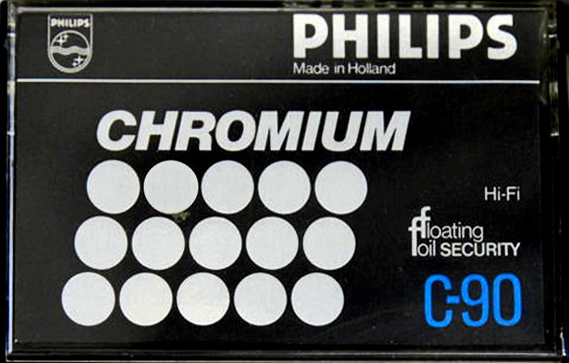 Compact Cassette Philips Chromium 90 Type II Chrome 1978 Europe