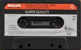 Compact Cassette Philips Super Quality Demonstration Tape 1976 Europe