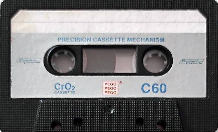 Compact Cassette Pego Magnetic 60 Type II Chrome 1988 Yugoslavia