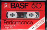 Compact Cassette BASF Performance I 60 Type I Normal 1980 USA