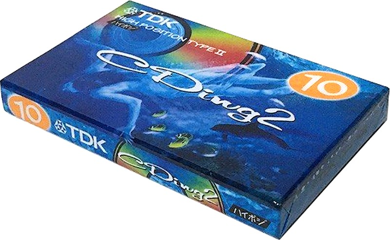 Compact Cassette TDK CDing 2 10 "CD2-10R" Type II Chrome 1998 Japan