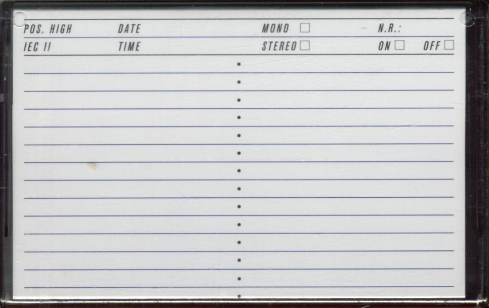 Compact Cassette BASF CS II Chrome Super 90 "Fantastic Sound" Type II Chrome 1995 Europe