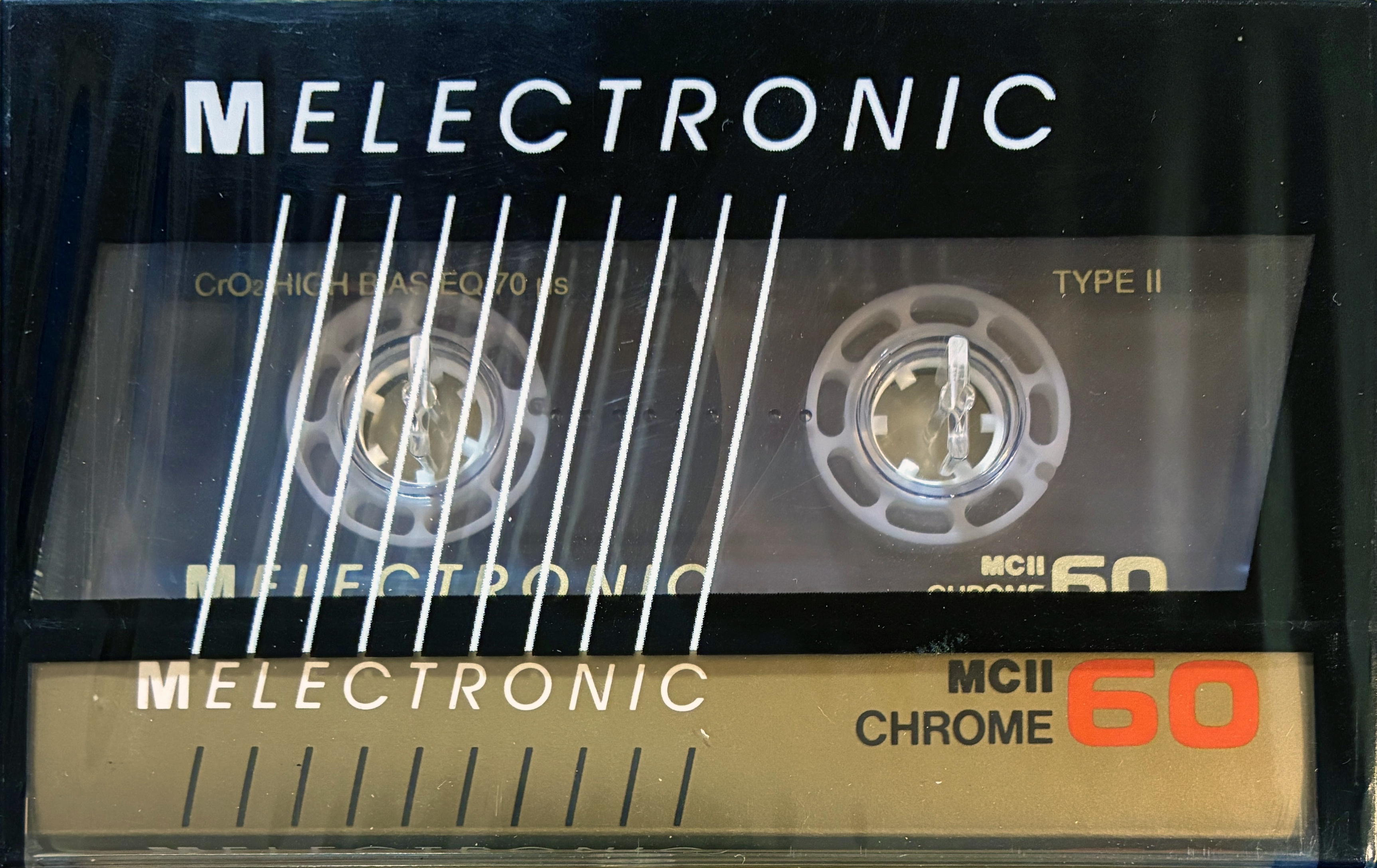 Compact Cassette Melectronic MC II 60 Type II Chrome 1987 Switzerland