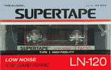 Compact Cassette SUPERTAPE LN 120 "44-604" Type I Normal 1988 USA