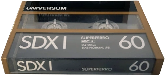 Compact Cassette Universum SDXI 60 Type I Normal 1988 Europe