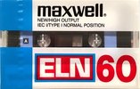 Compact Cassette Maxwell ELN 60 Type I Normal Singapore