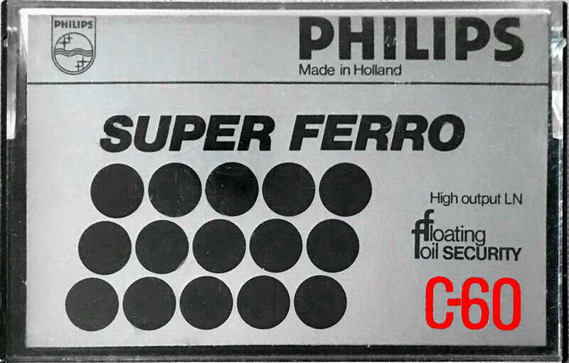 Compact Cassette Philips Super Ferro 60 Type I Normal 1978 Europe