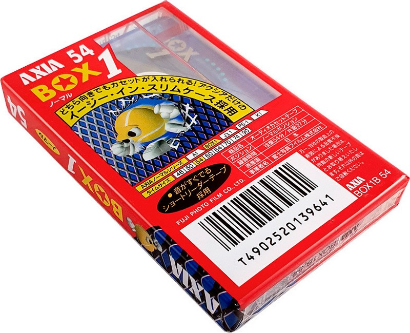 Compact Cassette AXIA Box 1 54 "BOX1B 54" Type I Normal 1996 Japan