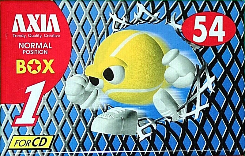 Compact Cassette AXIA Box 1 54 "BOX1B 54" Type I Normal 1996 Japan