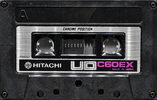 Compact Cassette Hitachi UD 60 "C60EX" Type II Chrome 1977 USA