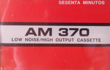 Compact Cassette AM 370 60 Type I Normal Argentina