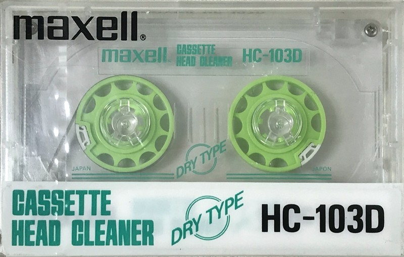 Compact Cassette Maxell "HC-103D" Cleaning Cassette Japan