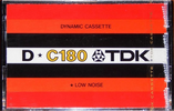 Compact Cassette TDK D 180 Type I Normal 1972 Europe, USA
