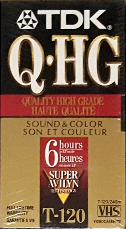 VHS, Video Home System TDK Q-HG 120 Type II Chrome North America