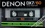 Compact Cassette Denon DX7 60 Type II Chrome 1981 Japan