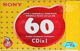 Compact Cassette Sony CDix I 60 "C-60CDX1G" Type I Normal 1999 Japan