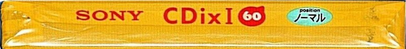 Compact Cassette Sony CDix I 60 "C-60CDX1G" Type I Normal 1999 Japan