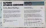 Compact Cassette Ilford 90 "Studio Chrome" Type II Chrome 1982 Europe