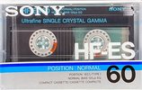 Compact Cassette Sony HF-ES 60 "HF-ES 60N" Type I Normal 1986 Europe