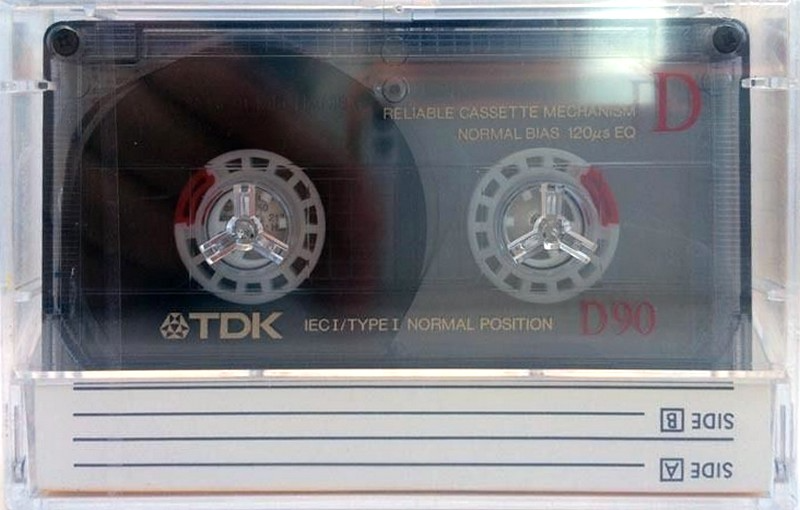 Compact Cassette TDK D 90 "CAMEL Smooth character." Type I Normal 1989 Europe, USA