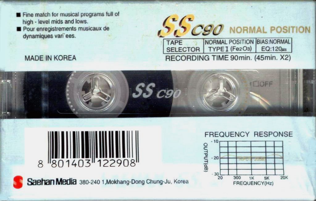Compact Cassette Saehan SS 90 Type I Normal Europe