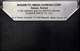 Compact Cassette Media 100 30 Type I Normal 1978 South Korea
