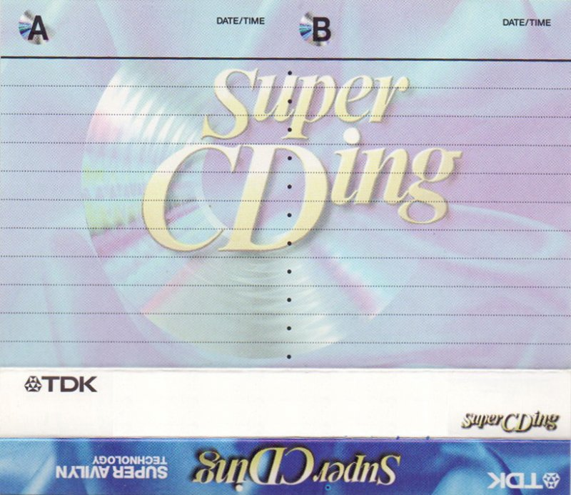 3 pack TDK Super CDing 90 "SCD-90EB3" Type II Chrome 1997 Europe