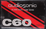 Compact Cassette Audiosonic 60 Type I Normal 1976 Hong Kong