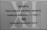 Compact Cassette Sony XI 50 Type I Normal 1991 Japan
