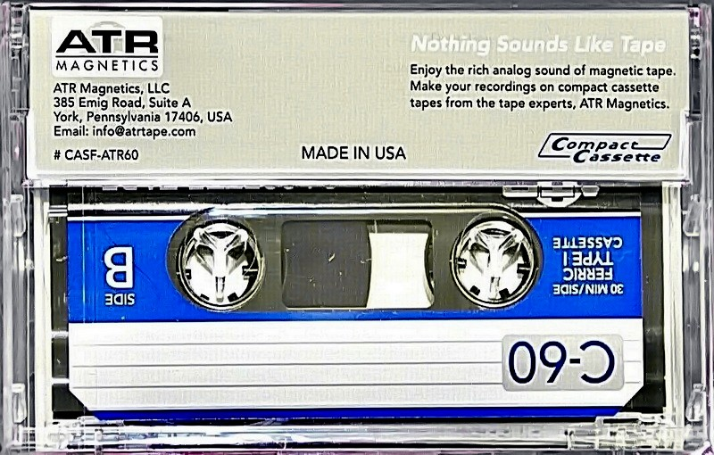 Compact Cassette ATR Magnetics Master 60 Type I Normal USA