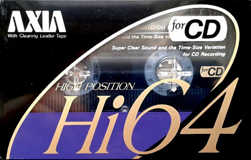 Compact Cassette AXIA Hi 64 Type II Chrome 1990 Japan