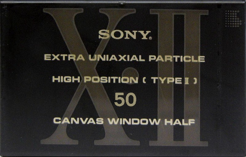 Compact Cassette Sony XII 50 Type II Chrome 1991 Japan