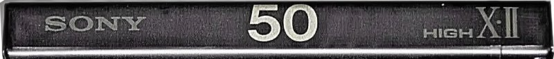 Compact Cassette Sony XII 50 Type II Chrome 1991 Japan
