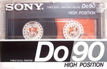 Compact Cassette Sony Do 90 "DO90" Type II Chrome 1985 Japan